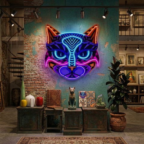 Decorative Cat LED Neon Sign Light Pop Art