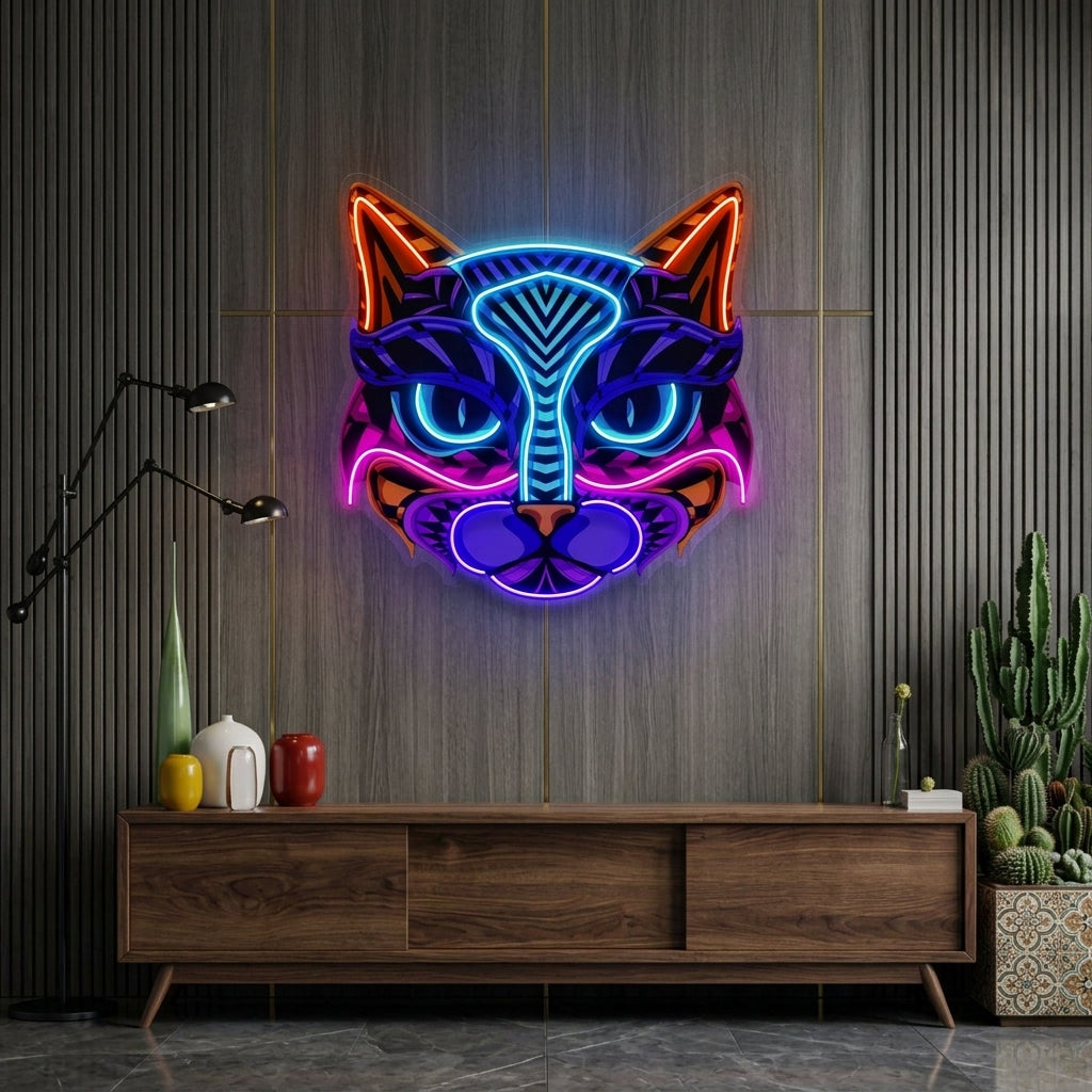 Decorative Cat LED Neon Sign Light Pop Art