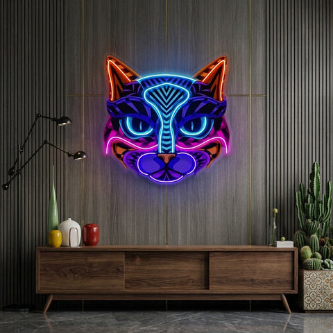 Decorative Cat LED Neon Sign Light Pop Art