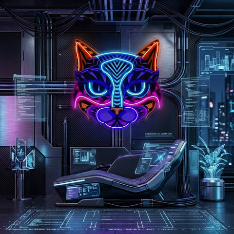 Decorative Cat LED Neon Sign Light Pop Art