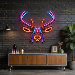 Decorative Deer LED Neon Sign Light Pop Art
