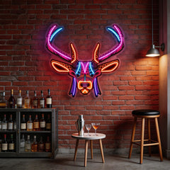 Decorative Deer LED Neon Sign Light Pop Art