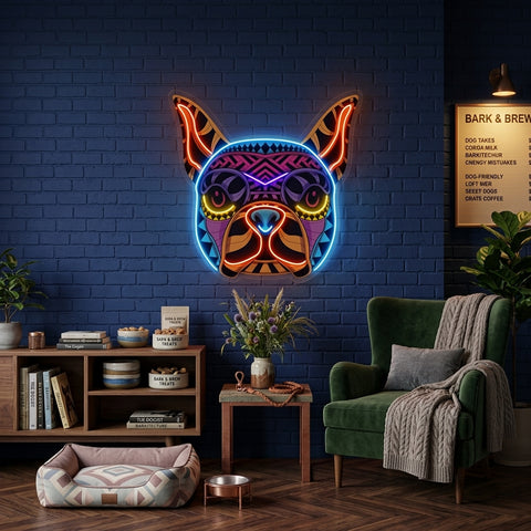 Decorative Dog LED Neon Sign Light Pop Art