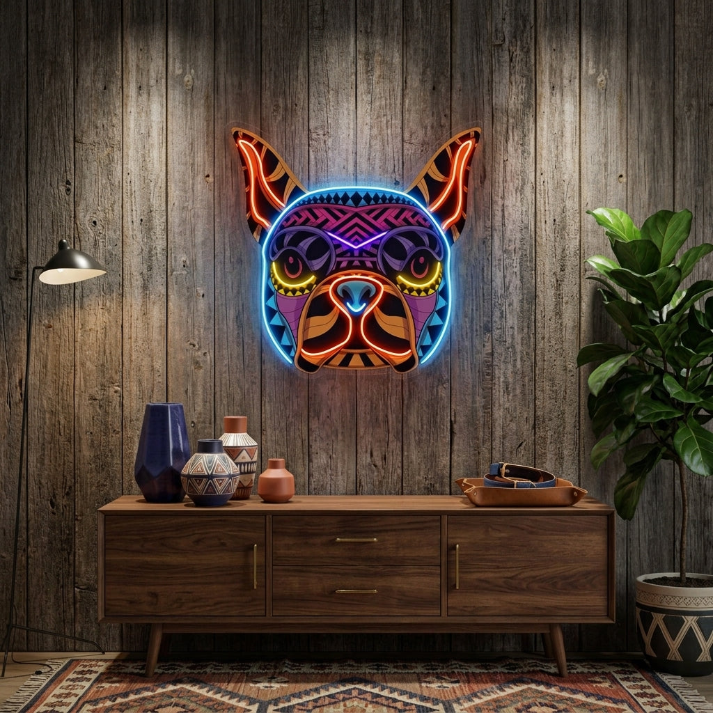 Decorative Dog LED Neon Sign Light Pop Art
