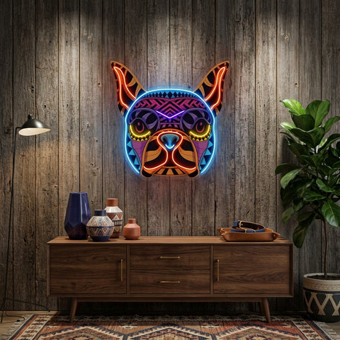 Decorative Dog LED Neon Sign Light Pop Art