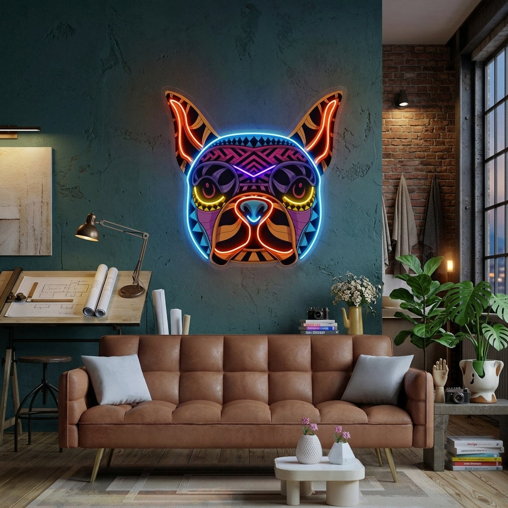 Decorative Dog LED Neon Sign Light Pop Art