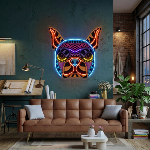 Decorative Dog LED Neon Sign Light Pop Art