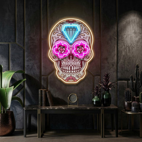 Decor Skull LED Neon Sign Light Pop Art