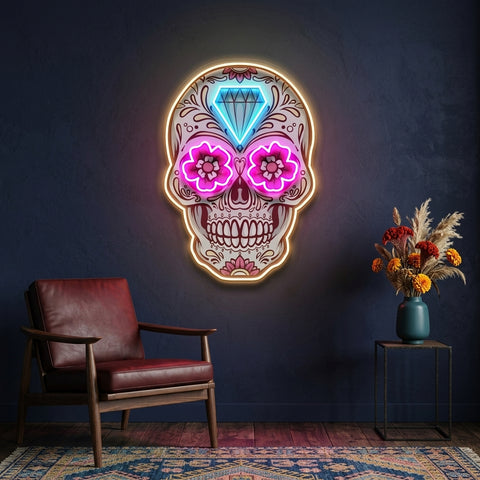 Decor Skull LED Neon Sign Light Pop Art