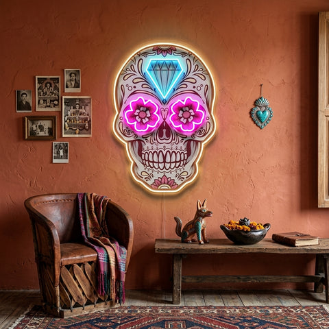 Decor Skull LED Neon Sign Light Pop Art