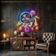 Dog Astronaut LED Neon Sign Light Pop Art