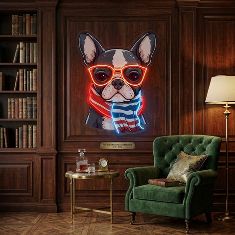 Dog Glass LED Neon Sign Light Pop Art