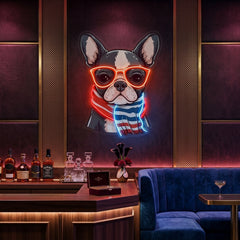 Dog Glass LED Neon Sign Light Pop Art