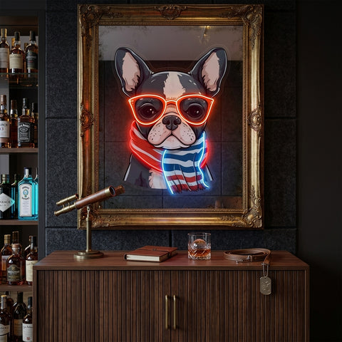 Dog Glass LED Neon Sign Light Pop Art