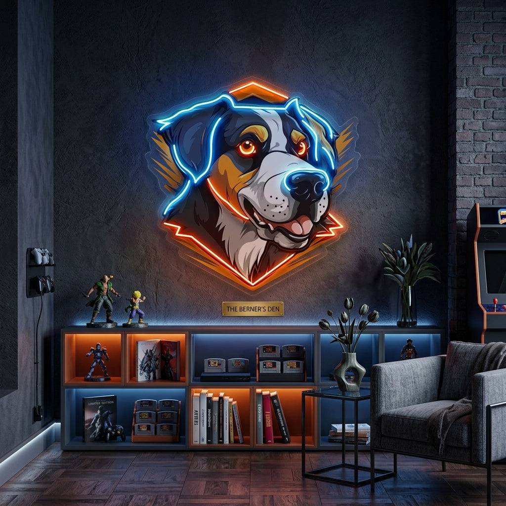 Dog Mascot LED Neon Sign Light Pop Art