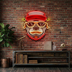 Dog Wearing Sunglasses LED Neon Sign Light Pop Art