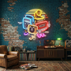Doodle Music LED Neon Sign Light Pop Art