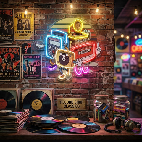 Doodle Music LED Neon Sign Light Pop Art