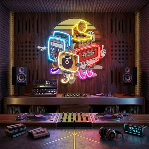 Doodle Music LED Neon Sign Light Pop Art