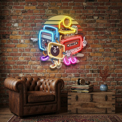 Doodle Music LED Neon Sign Light Pop Art