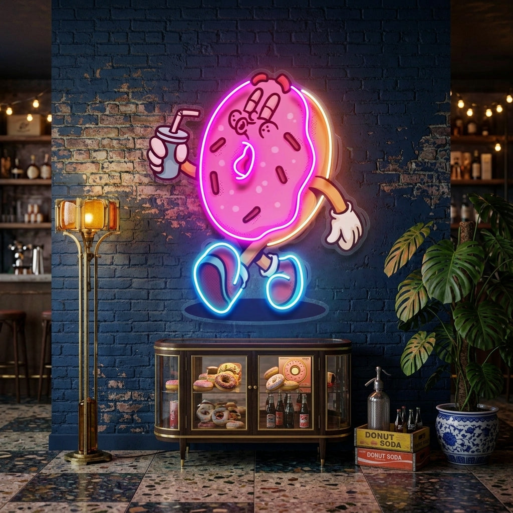 Donut Trendy Retro LED Neon Sign Light Pop Art