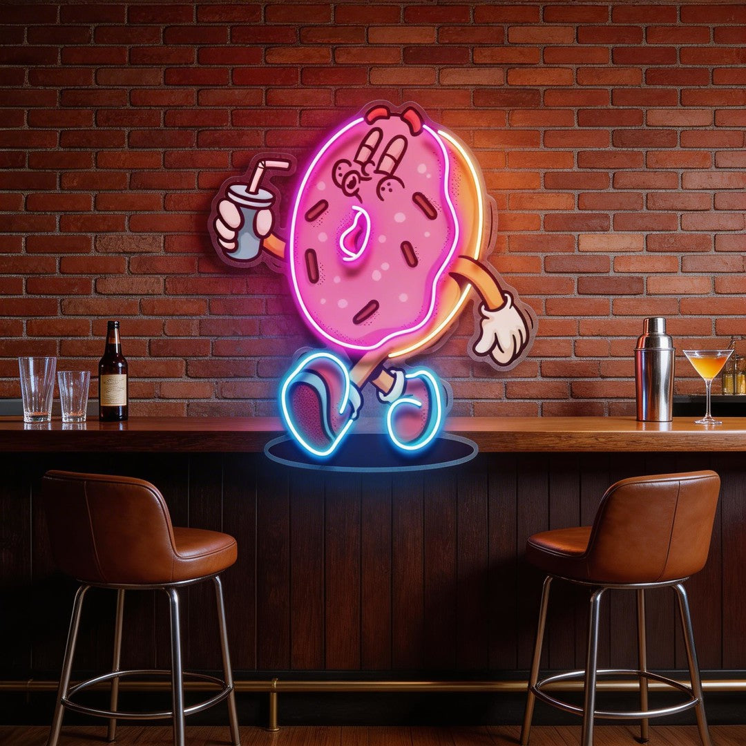 Donut Trendy Retro LED Neon Sign Light Pop Art