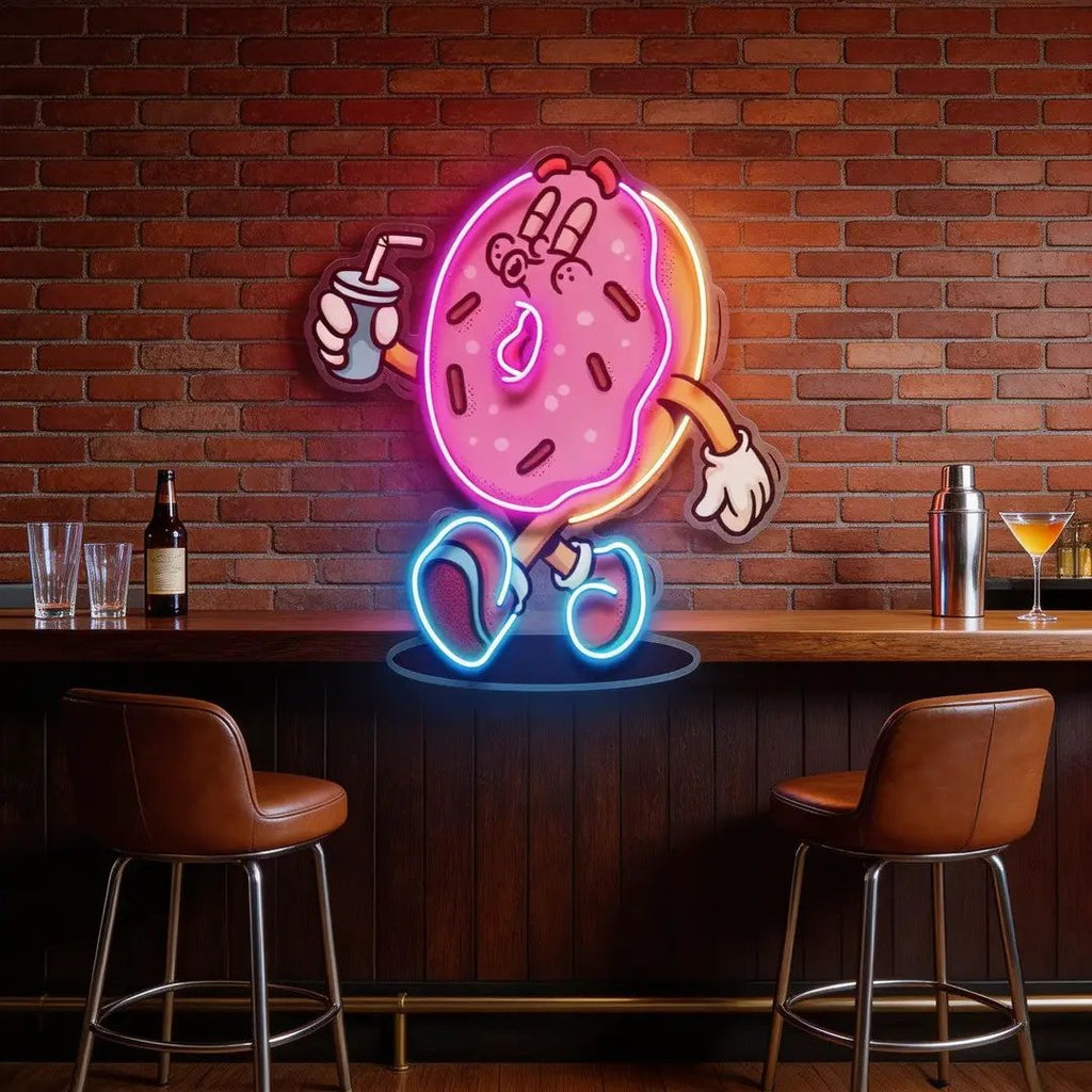 Donut Trendy Retro LED Neon Sign Light Pop Art