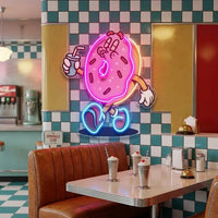 Donut Trendy Retro LED Neon Sign Light Pop Art