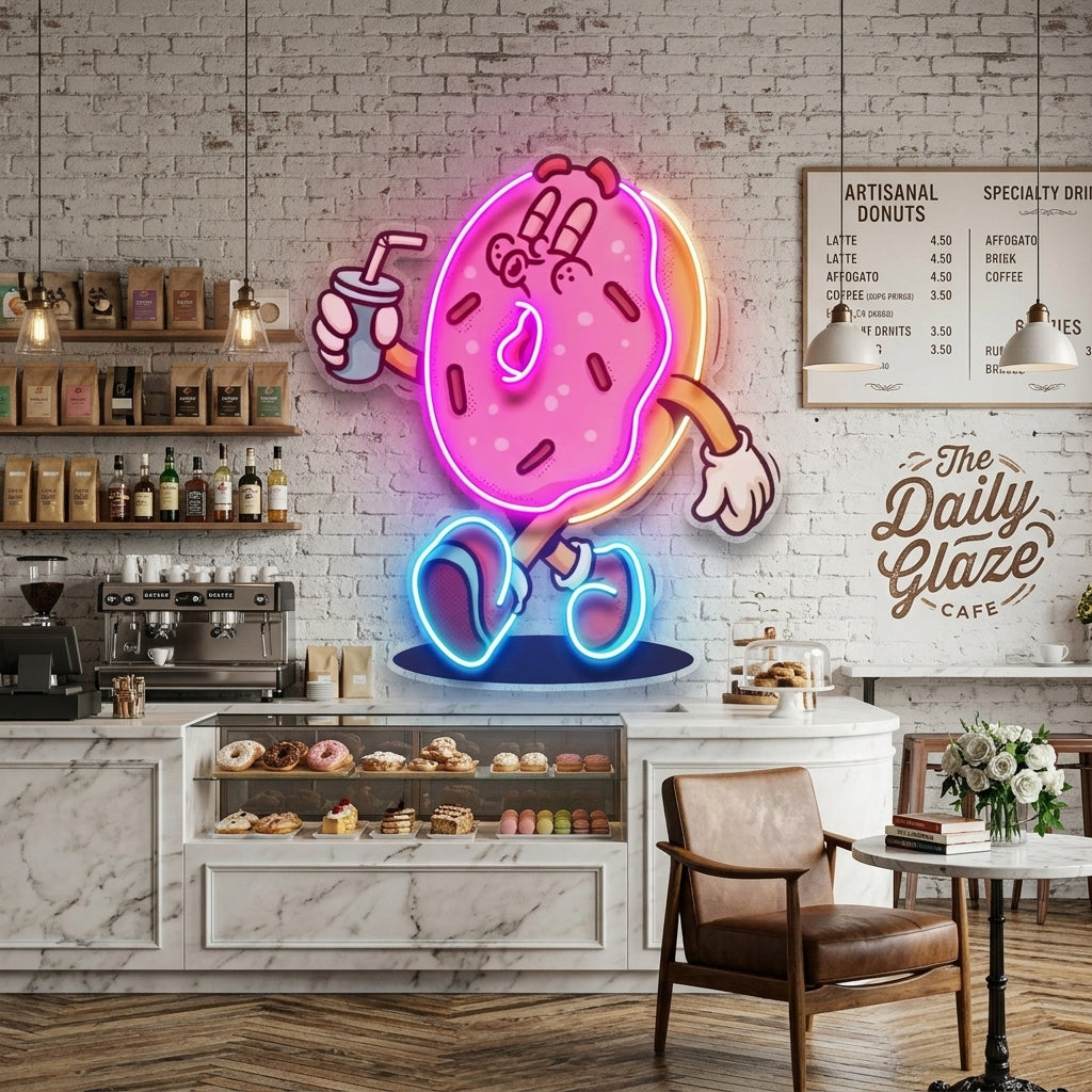 Donut Trendy Retro LED Neon Sign Light Pop Art