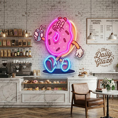 Donut Trendy Retro LED Neon Sign Light Pop Art