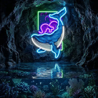 Dream Whale LED Neon Sign Light Pop Art