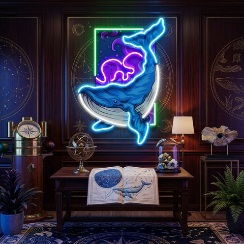 Dream Whale LED Neon Sign Light Pop Art
