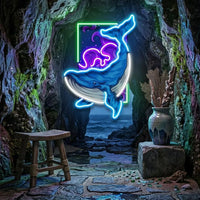 Dream Whale LED Neon Sign Light Pop Art