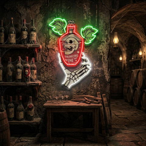 Drink To Death LED Neon Sign Light Pop Art