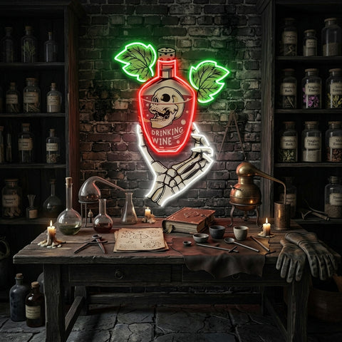 Drink To Death LED Neon Sign Light Pop Art