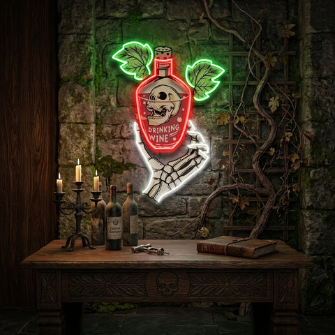 Drink To Death LED Neon Sign Light Pop Art