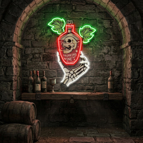 Drink To Death LED Neon Sign Light Pop Art