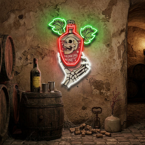 Drink To Death LED Neon Sign Light Pop Art