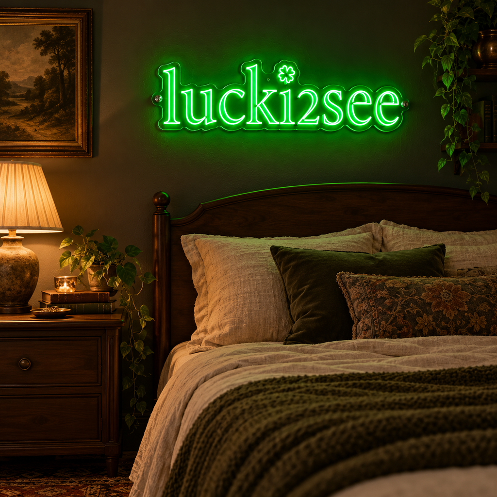 Lucki2see Green Neon - Custom LED Neon Sign