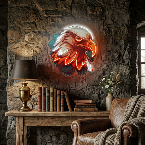 Eagle Head LED Neon Sign Light Pop Art