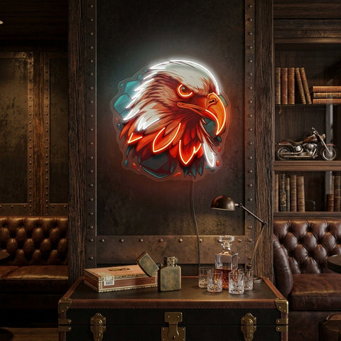 Eagle Head LED Neon Sign Light Pop Art