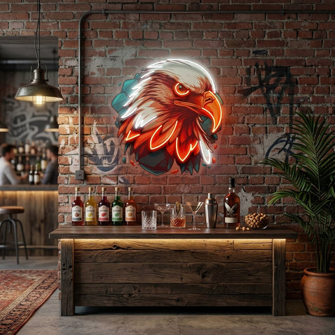 Eagle Head LED Neon Sign Light Pop Art