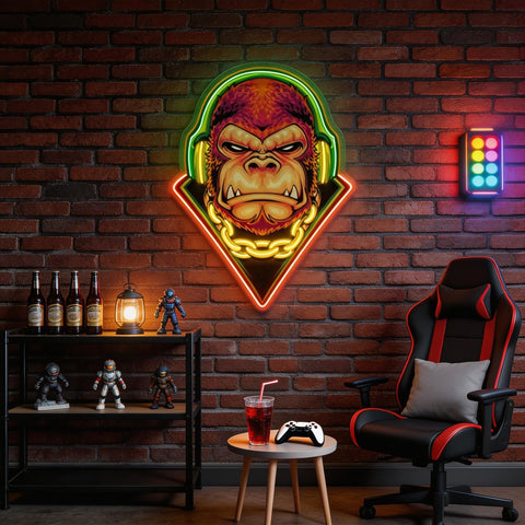 Electro Gorilla LED Neon Sign Light Pop Art