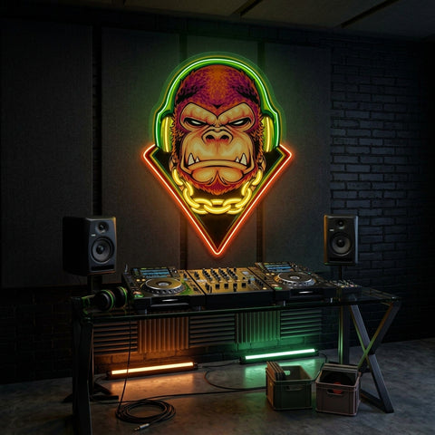 Electro Gorilla LED Neon Sign Light Pop Art