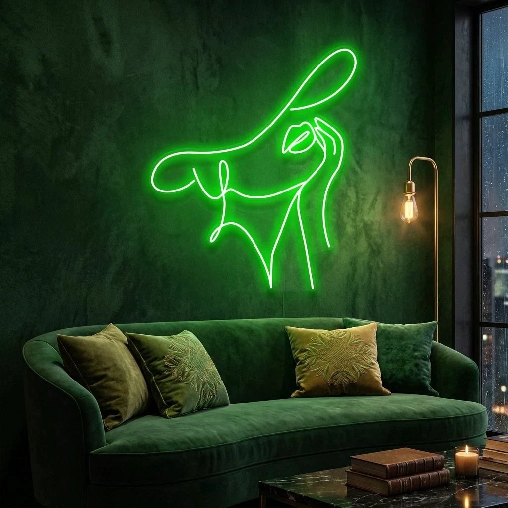 Elegant Lady Led Neon Sign Light