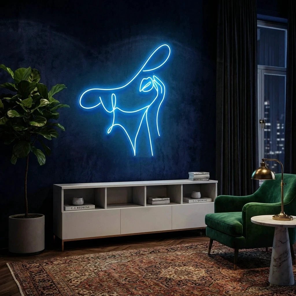 Elegant Lady Led Neon Sign Light