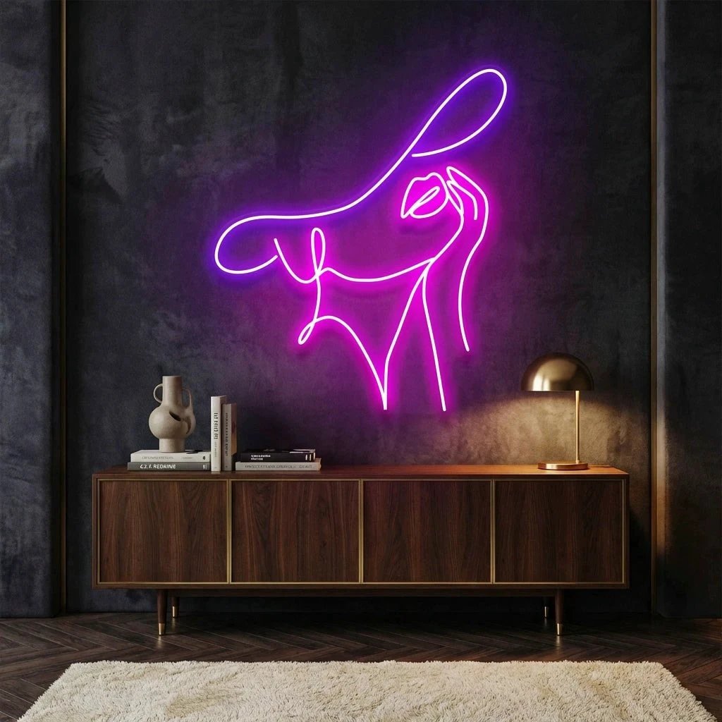 Elegant Lady Led Neon Sign Light