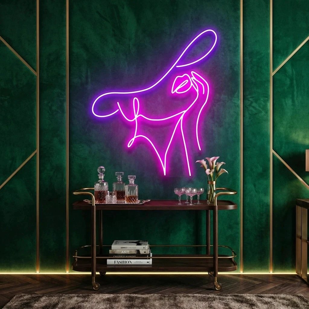 Elegant Lady Led Neon Sign Light
