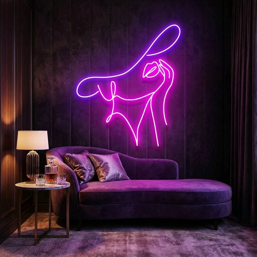 Elegant Lady Led Neon Sign Light