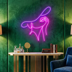 Elegant Lady Led Neon Sign Light